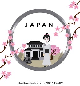 japan emblem design, vector illustration eps10 graphic 