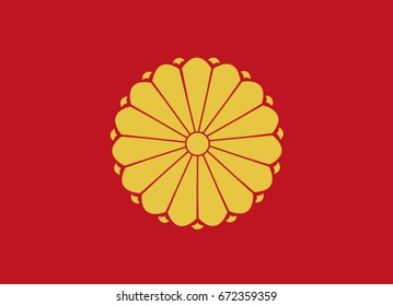 Japan Emperor Flag In Vector