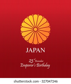 Japan. Emperor's Birthday. 23rd of December