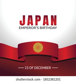Japan Emperor's Birthday Vector Illustration. Suitable for greeting card poster and banner