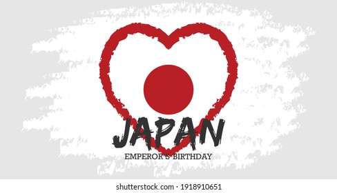 Japan Emperor's Day vector illustration.