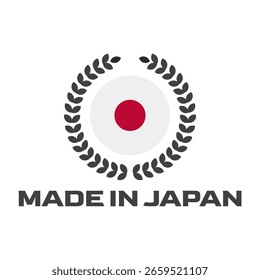 Japan Export Stamp – Red Sun Made in Japan Icon Label