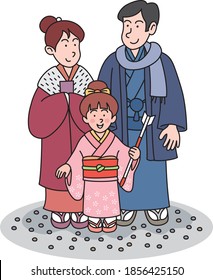 
In Japan, families go to shrines on New Year's Day.