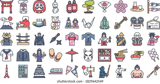 japan filled outline icon. vector illustration. Isolated on white background.