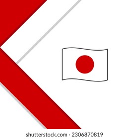 Japan Flag Abstract Background Design Template. Japan Independence Day Banner Social Media Post. Japan Illustration