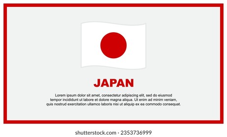 Japan Flag Abstract Background Design Template. Japan Independence Day Banner Social Media Vector Illustration. Japan Banner