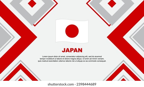 Japan Flag Abstract Background Design Template. Japan Independence Day Banner Wallpaper Vector Illustration. Japan Independence Day