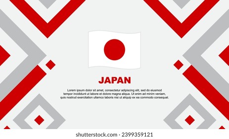 Japan Flag Abstract Background Design Template. Japan Independence Day Banner Wallpaper Vector Illustration. Japan Template