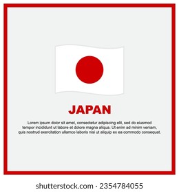 Japan Flag Background Design Template. Japan Independence Day Banner Social Media Post. Japan Banner