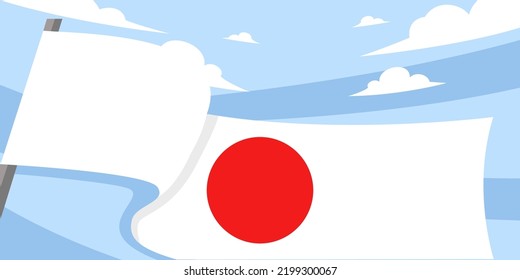 Japan Flag Background Design Templates