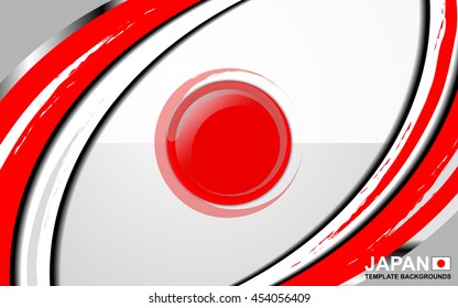 japan flag backgrounds modern design, vector illustration