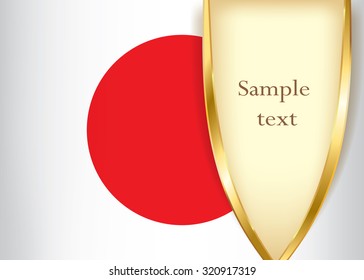 Japan flag banner background