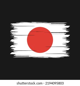 Japan Flag Brush. National Flag