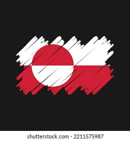 Japan Flag Brush. National Flag