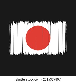 Japan Flag Brush. National Flag