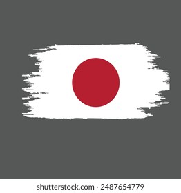 Japan Flag Brush Paint Images With Transparent Background, Stock Photos, 3D objects, Japan flag Royalty Free Vector Image, Symbol of Japan 