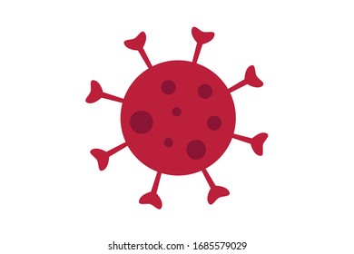 Japan flag with Covid-19 coronavirus icon