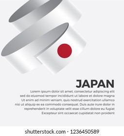Japan flag for decorative.Vector background