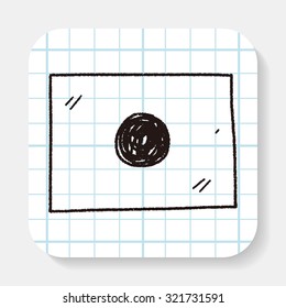 Japan flag doodle