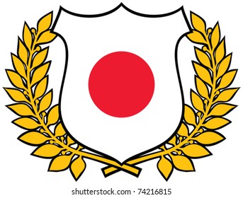 japan flag emblem