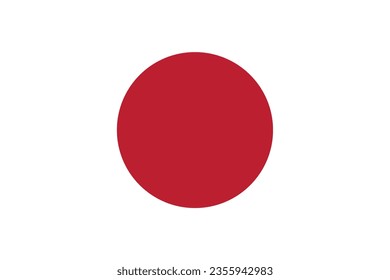 Japan  flag - japan flag  Flat - japan flag vector