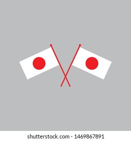 japan flag icon logo vector illustration