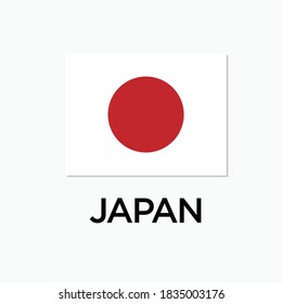 Japan Flag Icon. Nationality Symbol - Vector 
