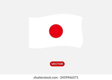 Japan flag icon on white background