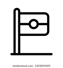 Japan Flag Icon Vector Symbol Design Illustration