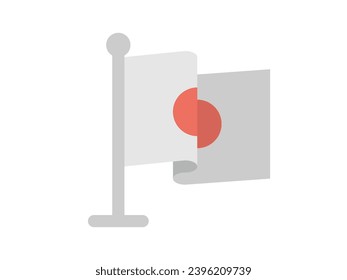 Japan flag icons vector  illustration.