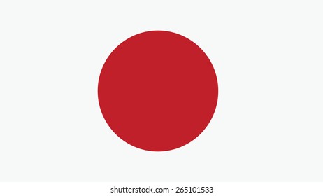 japan Flag for Independence Day and infographic Vector illustration.