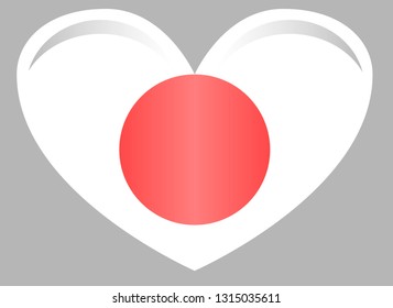 Japan flag. Japanese. sun flag background.