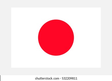 Japan flag. Japanese flag. Japan flag vector eps10. Japan sun flag background.