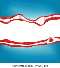 japan flag on  background