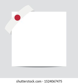 Japan  flag. Japan patriotic banner with space for text. Happy Independent Day. Template of greeting card, 