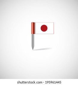 Japan flag pin