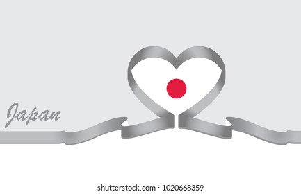 japan flag and ribbon 