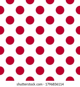 japan flag, seamless pattern. vector background