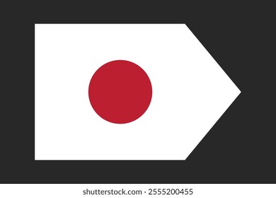 Japan flag sign, Japan flag vector graphic, Japan country flag is a symbol of freedom, National Japan flag, vector illustration
