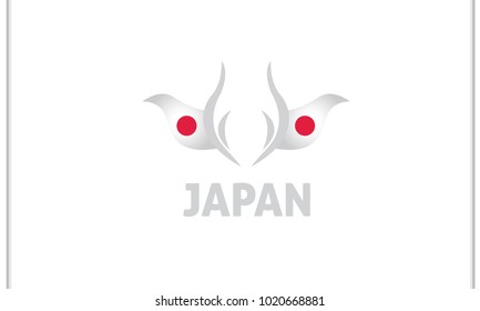 japan flag and tulip