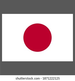 Japanische Flagge, Vektorkunst und Grafiken