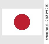 Japan Flag Vector Design , Eps File