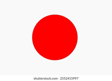 Diseño de Vector de bandera de Japón. Flat Flag Japón 