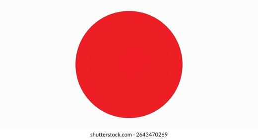 japanische Flagge, Vektordesign. japanisches Flaggenland