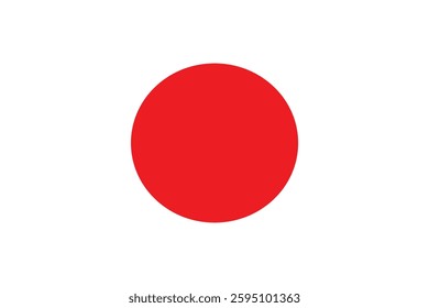 Japan Flag Vector Design. Flag of Japan vector illustration