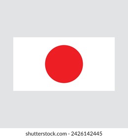 Japan Flag. Japan Vector Flag. EPS10
