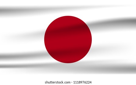 japan flag vector icon. 