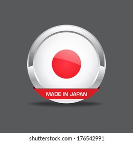 Japan Flag Vector Icon 