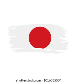 Japan flag, vector illustration