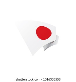 Japan flag, vector illustration
